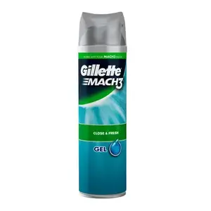 Гель для бритья Gillette Mach3 Close and Fresh 200 мл — для мужчин, универсальная кожа