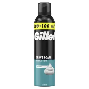 Пена для бритья Gillette Regular 300 мл — аэрозоль для чувствительной кожи