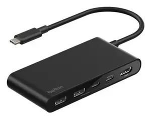 USB Type-C хаб Belkin Connect AVC022hqBK — USB 3.2 Gen 1 Type-C, USB 2.0 A, HDMI 4K@60, 5000 Мбит/с, черный