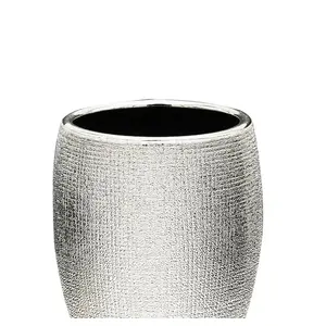 Bathroom cup RIDDER Lucida ceramic universal tumbler — glazed ceramic toothbrush holder for small toiletries