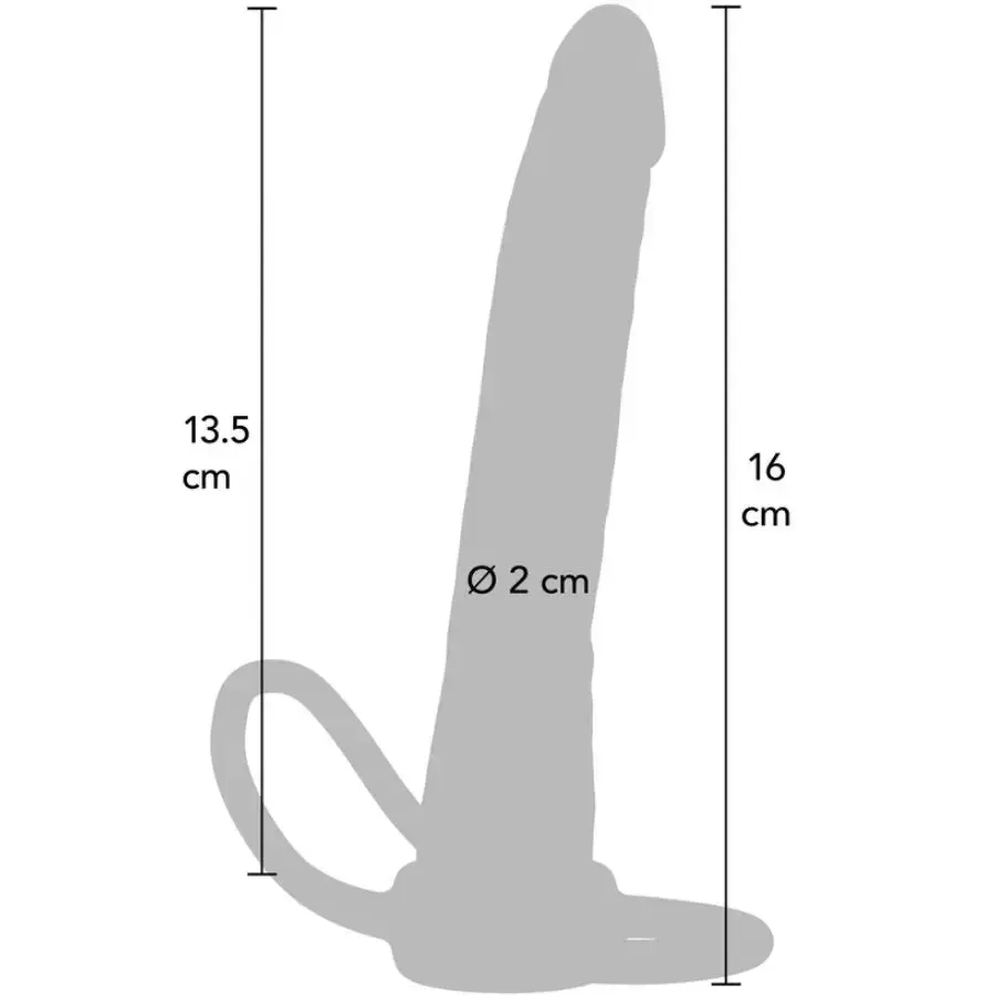 GET REAL Double Trouble silicone anal penetrator 16 cm Photo 3