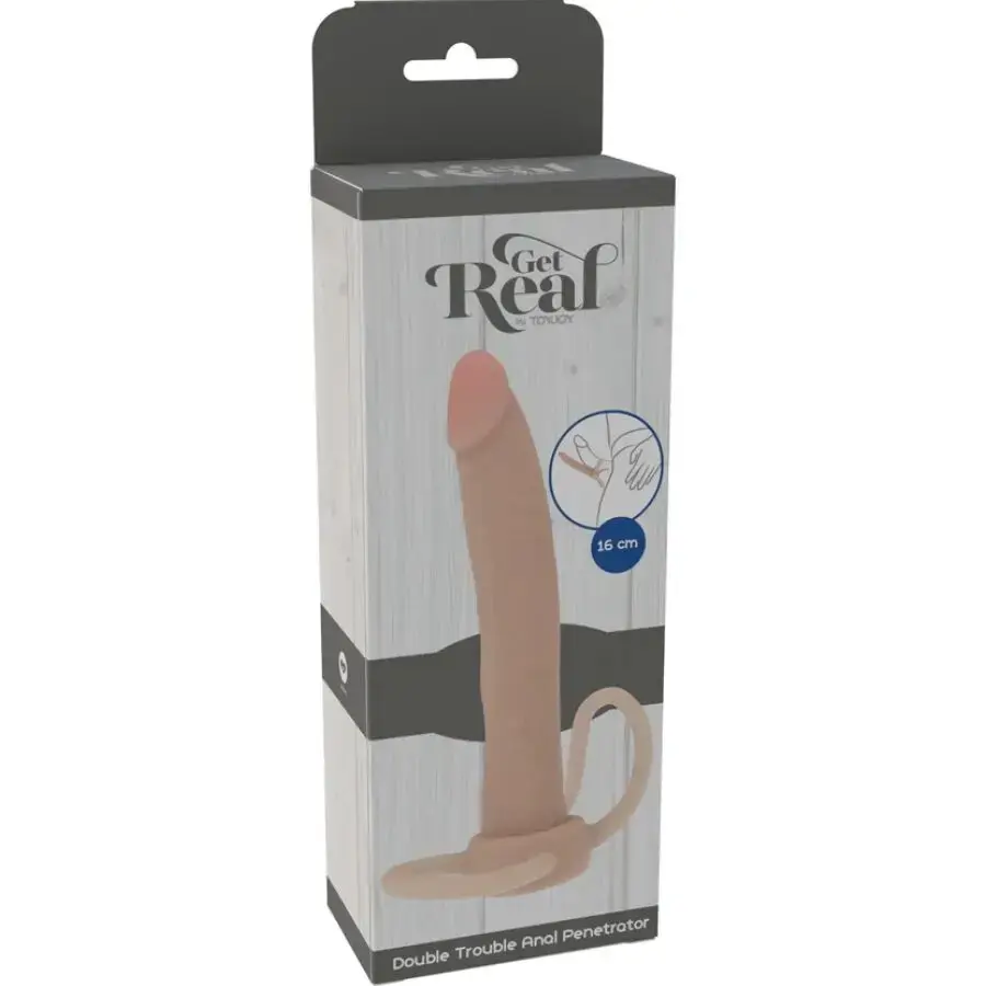 GET REAL Double Trouble silicone anal penetrator 16 cm Photo 4