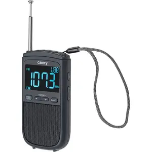 Портативное мини-радио Adler CR 1905 — компактное батарейное AM/FM радио, 900 mAh, ЖК-дисплей, 20 каналов