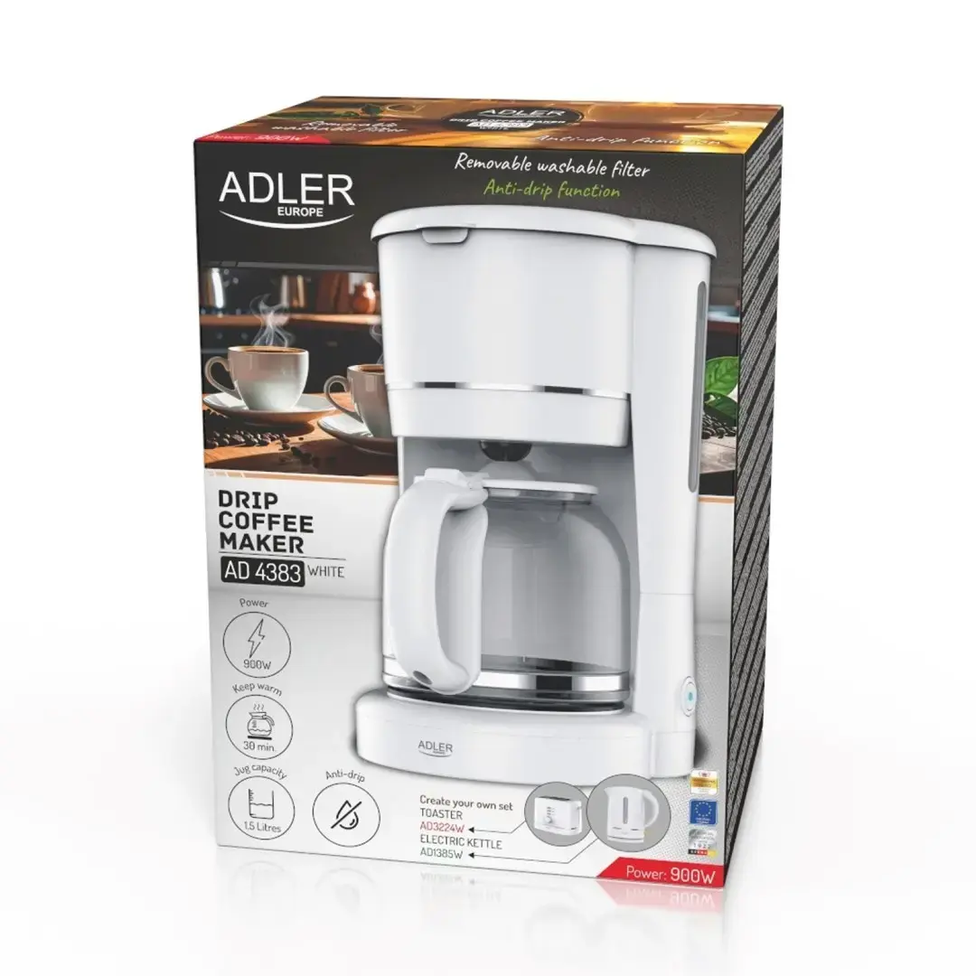 Кофеварка Adler AD 4383w капельная Photo 12