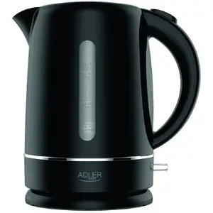 Electric kettle Adler AD 1385b — electric kettle, 1.7 L, 1850 W, black, plastic housing