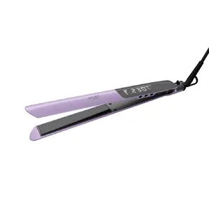 Hair straightener Adler AD 2329 — ceramic-keratin plates, 25×110 mm, 54 W, 130–230°C, LCD, 1.8 m cord, purple