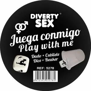 diablo picante White Hard Dice with Positions and Cube – Adult Game Accessory