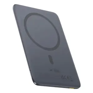 Portable power bank Baseus PicoGo Ultra-Slim 5000 mAh, 20 W output, wireless charging, USB-C, grey