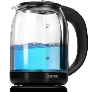 Electric kettle MPM MCZ-129, 1.6 L capacity, 1500 W power, cordless with swivel base