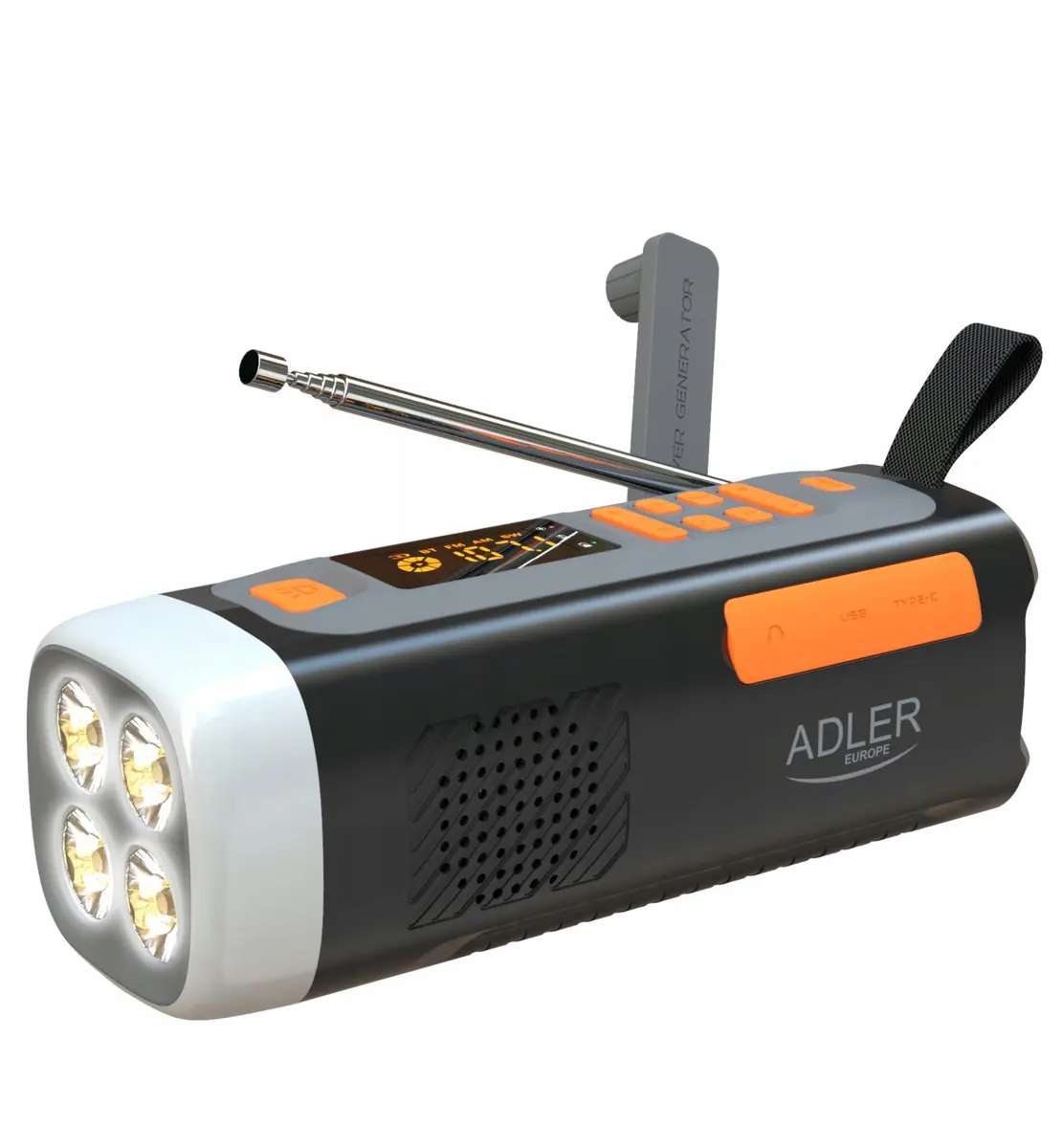 Roņkurbju radio Adler AD 1920 —
