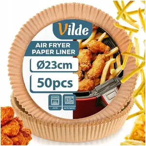 Round paper fryer liners 23 cm 50 pcs Vilde 279050
