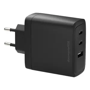 Зарядное устройство dbramante1928 re-charge IT EU W. Charger 2x USB-C 100W + 1x USB-A, для помещений, от сети, чёрный
