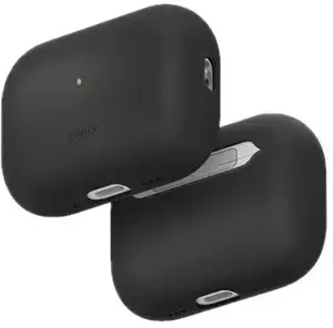 Aizsargmīksta silikona vāciņš Uniq Lino priekš AirPods Pro 3. paaudzes — pelēks