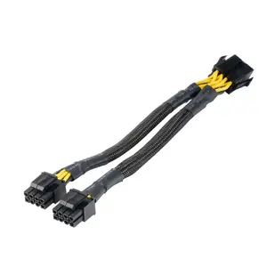 CPU barošanas adaptera kabelis Akasa 8-pin uz diviem 4+4-pin (AK-CBPW35-20)