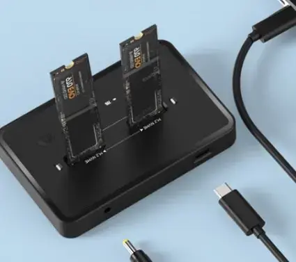 GEMBIRD DD2-U3M2 dokstacija M.2 NVMe un SATA SSD Photo 2