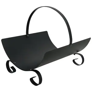 Firewood holder DOFLAME H173-B, black