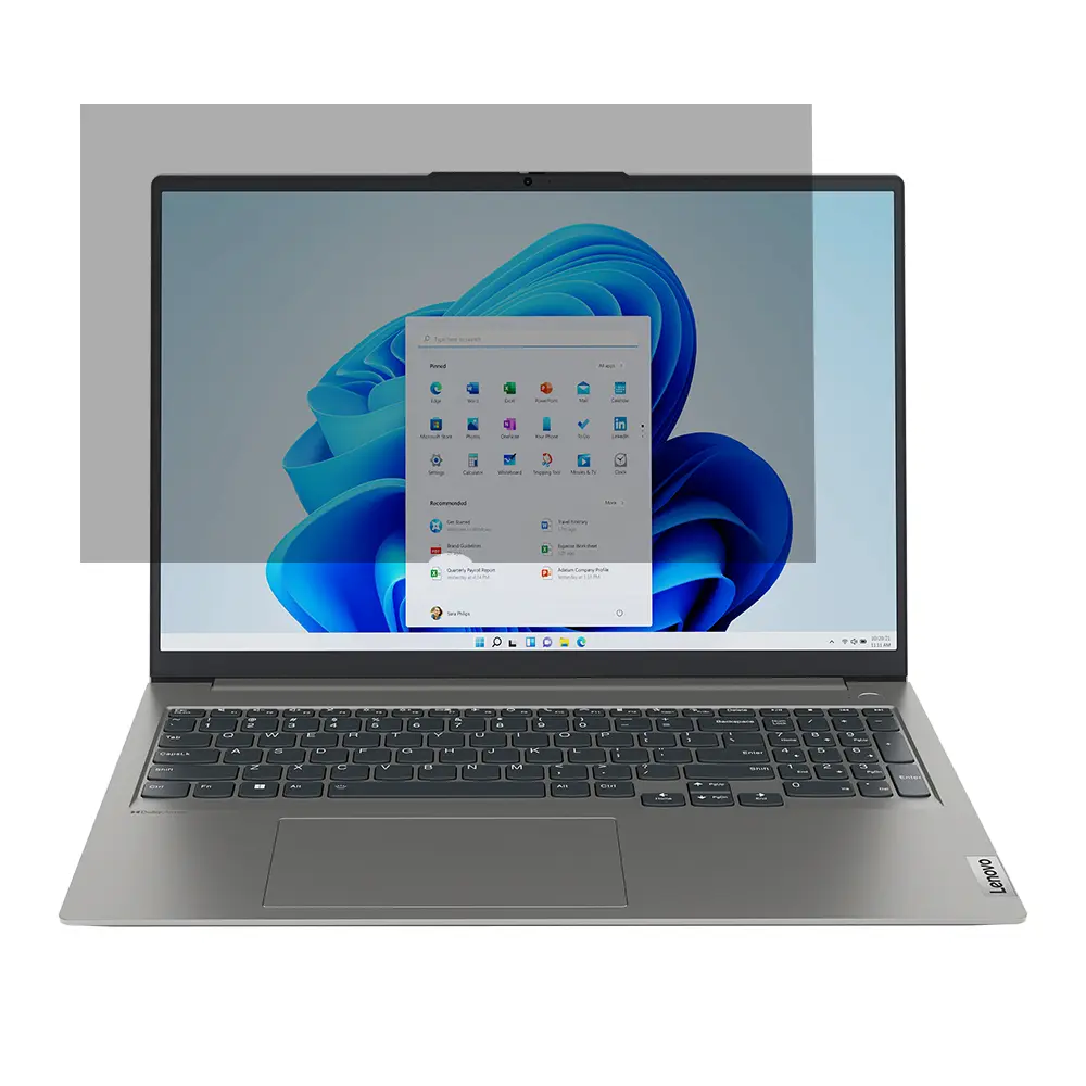 Lenovo 4XJ1U03940 Bezkrāsains privātuma filtrs 16