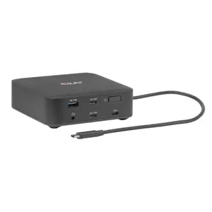 USB-C Quad DisplayLink Docking Station CLUB 3D CSV-2542 — 2× DisplayPort 8K60Hz, 2× HDMI 4K60Hz, PD 100W, 2.5G Ethernet