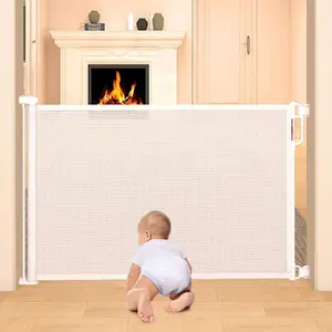 Baby safety gate Momcozy BG019 — 140 cm height, pressure-mounted/doorway use