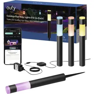 Outdoor floor lighting Eufy T8L30311 — E10 LED, aluminium housing, multicolour, 4 bulbs (pack of 4)