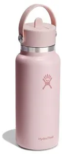 Insulated Water Bottle Hydro Flask Wide with Flex Straw Cap Trillium 0.946 L