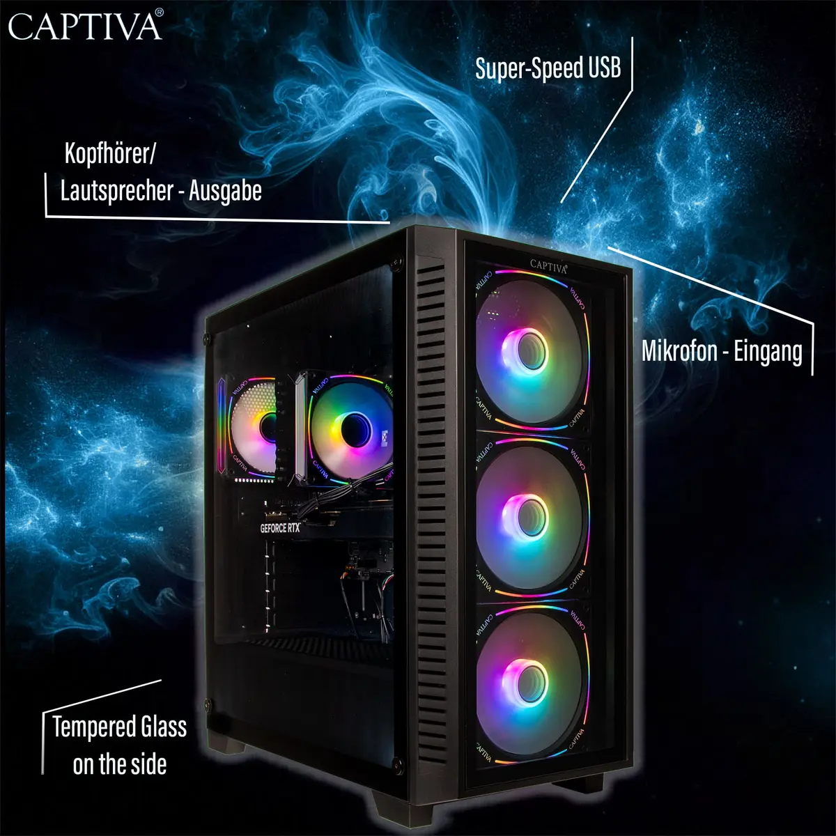 Captiva Advanced Gaming 98276 PC - AMD Ryzen 5 / RTX 5060 Ti Photo 6