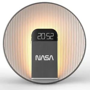 Bluetooth-колонка с будильником и беспроводной зарядкой Nasa SPC600 с интегрированным динамиком, будильником и Qi