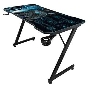Spēļu galds SUBSONIC SA5706-B1 — Batman dizains, paredzēts datora komplektam un piederumiem