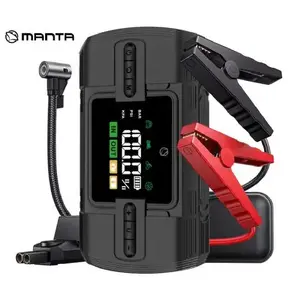 Пусковое устройство MANTA MAJS001AP 12В, 600A стартовый, 1200A пик, Power Bank 12000 mAh и компрессор 150 PSI