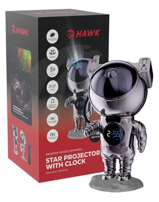 MANTA Astronaut HW-STAR02 star projector with clock Photo 2
