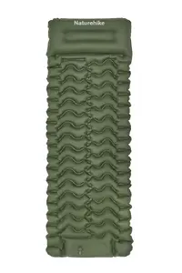 Надувной туристический матрас Naturehike fc01 pillow single cnk2550ws020 — армейский зелёный