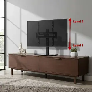TV stand MACLEAN MC-132 for 32–55" TVs, supports up to 35 kg, 20° rotation, VESA 75x75–400x400