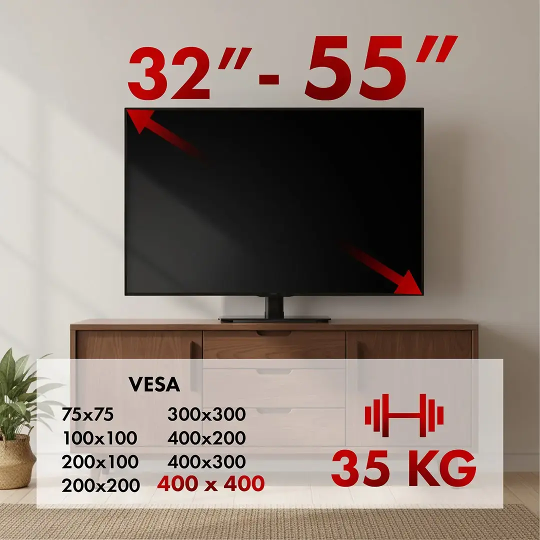 TV statīvs MACLEAN MC-132 32–55" Photo 4