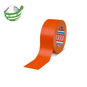 Клейкая лента Tesa 4671 (гаффа/диcт), оранжевая, 50 мм x 25 м, толщина 0.28 мм