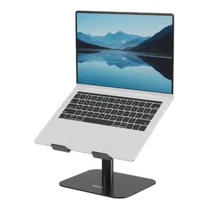 Laptop stand Fellowes Alumia desk-based riser for laptops up to 15" max weight 5 kg, black, max height 30 cm