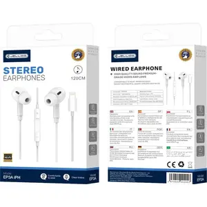 Vadu ausis Jellico EP3A ar Lightning un mikrofonu, kabelis 1,2 m, balts