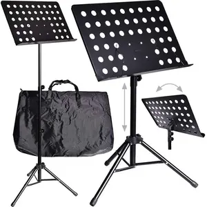 Portable book and notebook stand OEM pulpIt lectern with protective cover, adjustable angle, compact