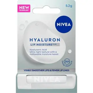 Lip balm Nivea Hyaluron Lip Moisture Plus 5.2 g — moisturizing lip care for dry lips