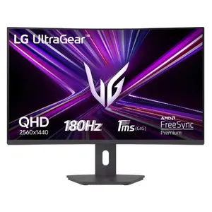 Монитор LG 32G600A-B 32" (81,3 см) Quad HD 2560×1440 VA LCD изогнутый, 1 мс, VESA, чёрный