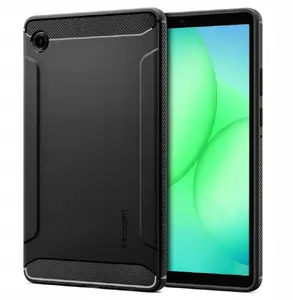 Planšetdatora vāks Spigen Rugged Armor priekš Samsung Galaxy Tab A11 8.7 (modeļi X133 / X135) — melns