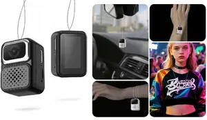 Keychain camera Xrec X3 2MP — compact wearable 2 MP video recorder, black
