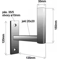 Настенное крепление WFmetal KNS150 для NanoStation Photo 3