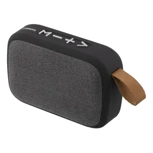 Mono portatīvais skaļrunis Streetz S101-BLK — 3 W RMS, Bluetooth, MicroSD, USB Type-A, 300 mAh, melns
