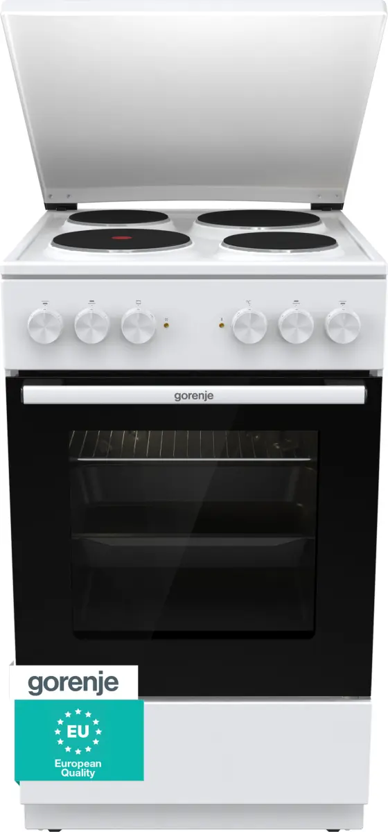 Gorenje GE5A23WH Brīvstāvoša plīts Elektriskā Čuguna
