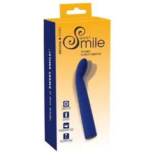 G-spot vibrator Sweet Smile Flexible G-Spot Vibrator — curved ergonomic shaft, 12 modes, waterproof, USB rechargeable, 18.6 cm