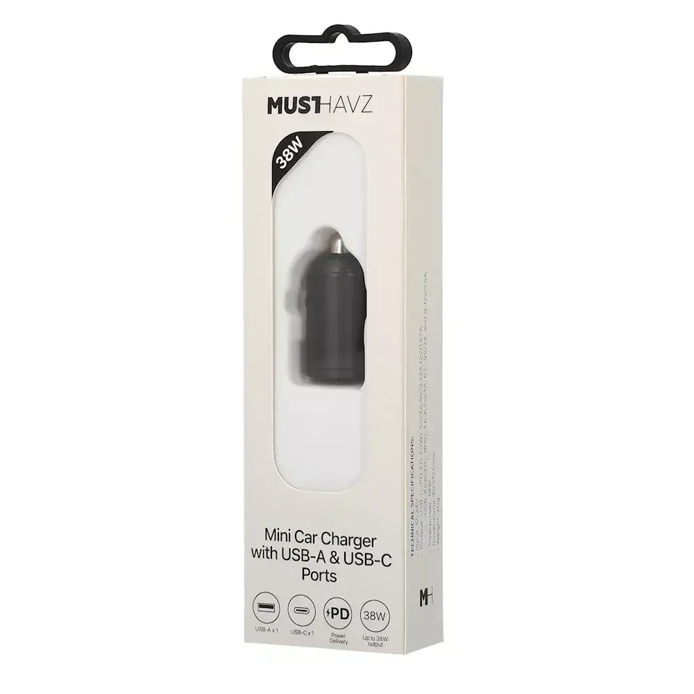 Авто зарядное Musthavz MHCACHEADPD38W — 38W USB‑A/USB‑C Photo 3
