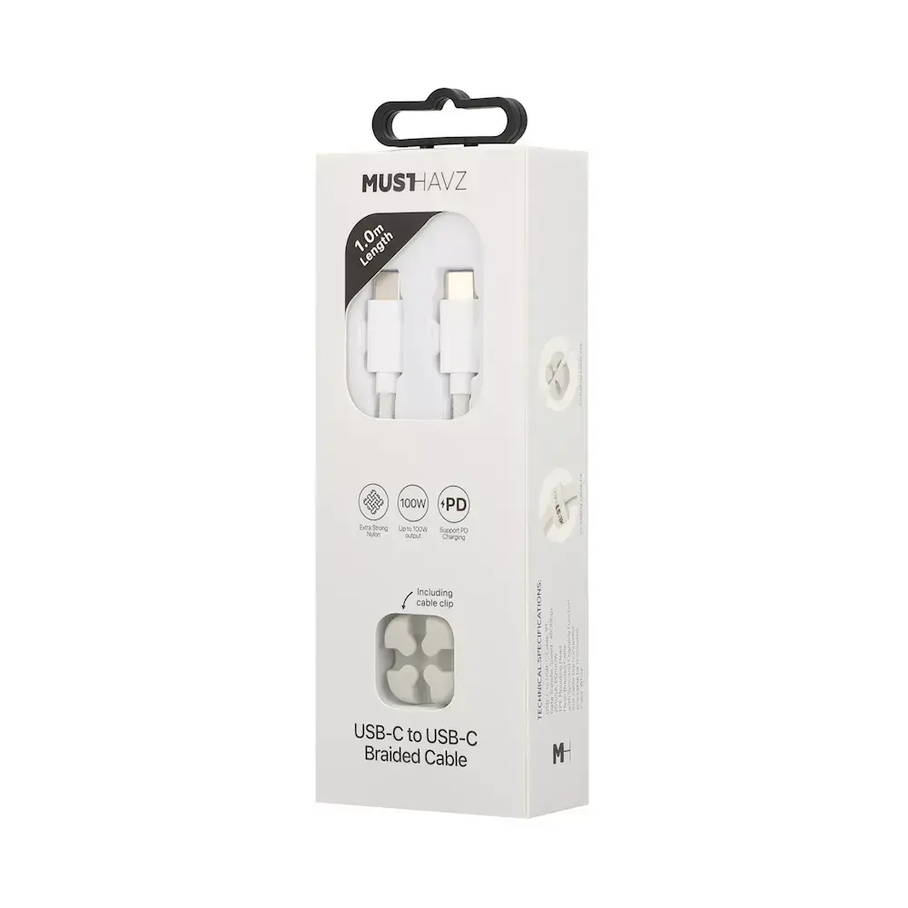 Musthavz кабель USB-C — USB-C 1,0 м 100W Photo 2