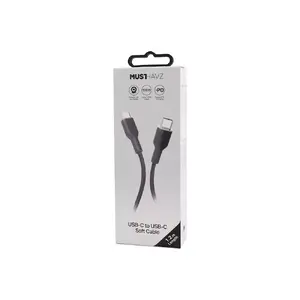 USB-C to USB-C Soft Cable Musthavz 1.2 m 100W Black