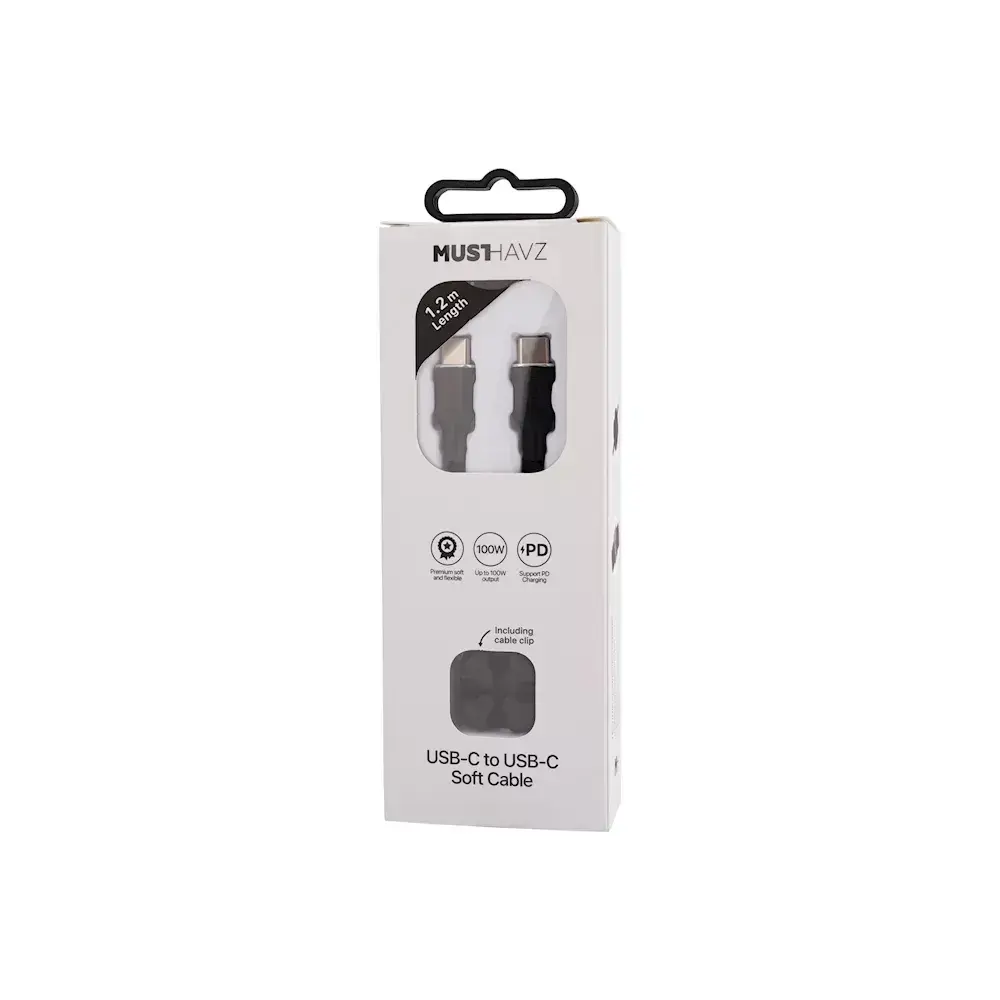Кабель USB-C — USB-C Musthavz 1.2 м 100 Вт Photo 2