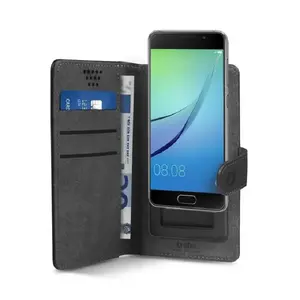 Phone book case SBS Universal Book Case with adhesive slider holder for devices up to 4.5" — Black